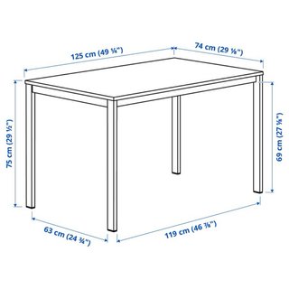 Mesa comedor blanca y 4 sillas