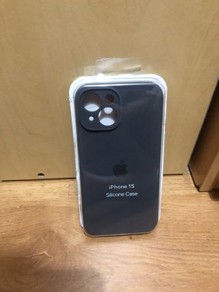 Funda iPhone 15 Apple Silicona Negra