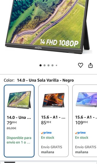 Monitor Portátil Arzopa 14” HDR