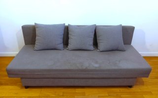Sofá Cama IKEA ASARUM 3 Plazas Gris