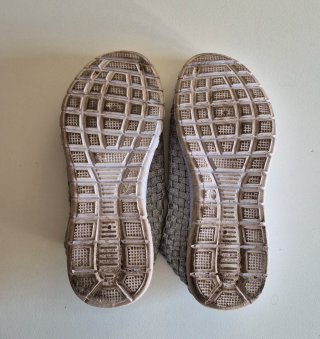 Zapatillas Work Out plateadas talla 37