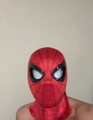 Maschera Spiderman con occhi chiudibili