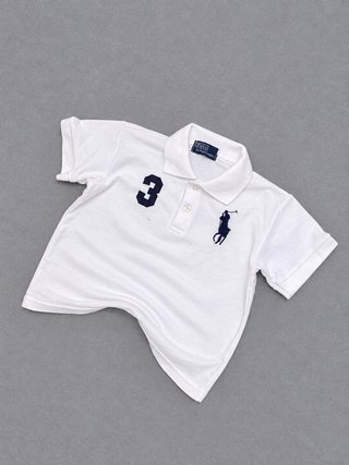 Polo Ralph Lauren Niño Blanco Talla 3