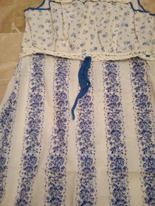 Maxi abito floreale vintage tg. M in cotone