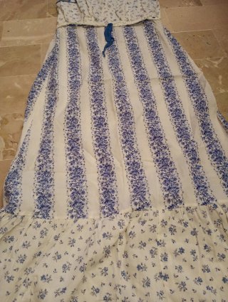 Maxi abito floreale vintage tg. M in cotone