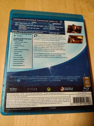 Ratatouille Blu-ray Disney Pixar Español