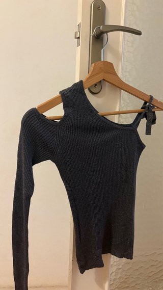 Top Brownie Talla XS-S Hombro Descubierto
