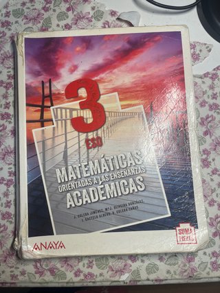 Libro matemáticas 3 ESO