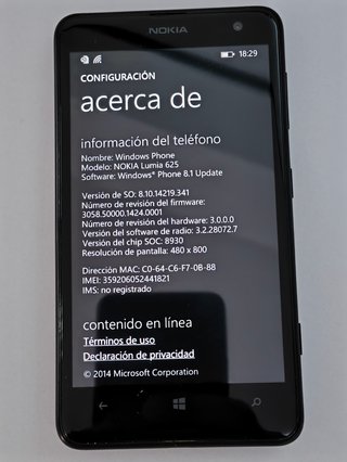 Nokia Lumia 625 Negro