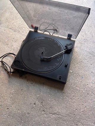 Giradischi in vinile nero