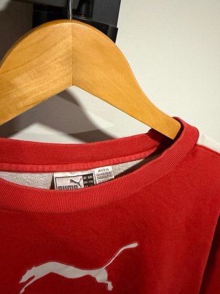Sudadera Puma Roja Vintage 90s Hombre