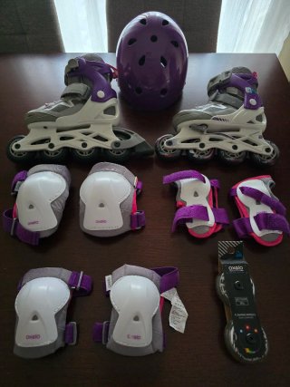 Kit Patinaje Oxelo: Patines, Casco y Protecciones