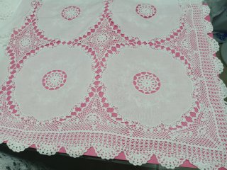 Colcha Cama 135cm Hilo y Crochet