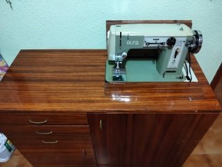 Mueble Singer Alfa Máquina Coser