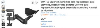 Soporte Ergonómico Reposabrazos BONTEC