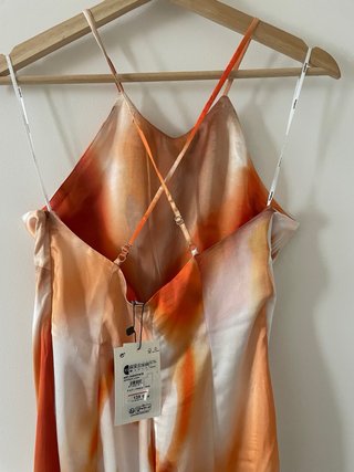 Mono Desigual Tirantes Naranja