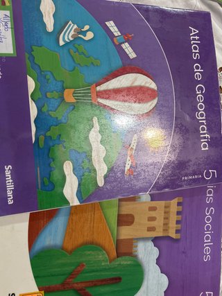 Ciencias sociales 5 Primaria + atlas de geografia