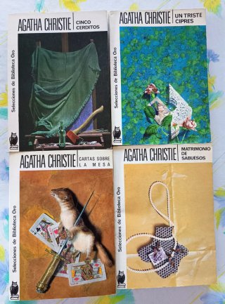 Lote 3 libros Agatha Christie a escoger entre 11.