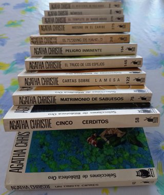 Lote 3 libros Agatha Christie a escoger entre 11.
