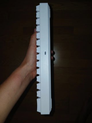 Teclado blanco compacto