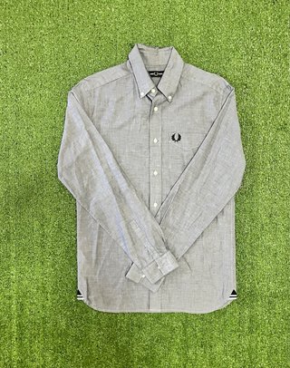 Camicia Fred Perry Grigia Uomo Tg S
