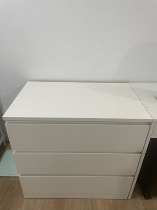 Cómoda IKEA MALM 3 cajones blanca