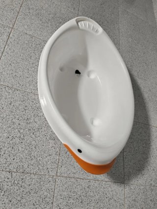 Bañera para bebé con diseño de pato