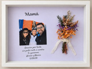 Cuadro Ramillete Flores Secas Personalizado