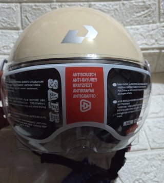 Casco abierto beige nuevo talla xl
