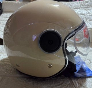 Casco abierto beige nuevo talla xl