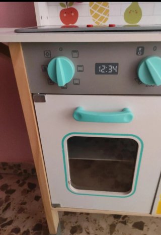 Cocina de juguete de madera