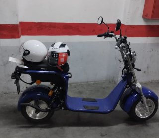Moto Scooter Eléctrico CityCoco Neón Azul