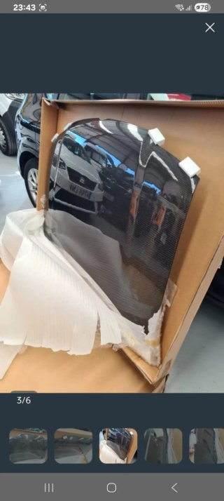 Capó Fibra Carbono VW Polo 6n2 del 99 al 02.-