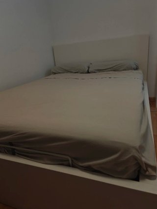 Cama MALM canapé IKEA 140x200 + colchón VALEVAG