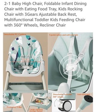 Silla Comedor Bebé Multifuncional
