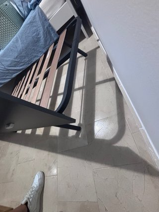 Estructura Cama Metal y Madera
