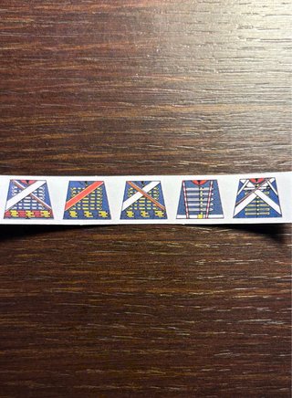 Napoleonic military uniform decals n.15 x lego