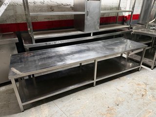 Mesa de acero BAJA COCINA inoxidable industrial