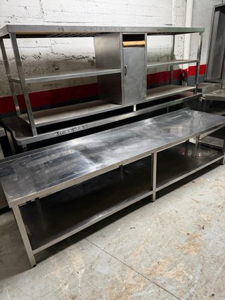 Mesa de acero BAJA COCINA inoxidable industrial
