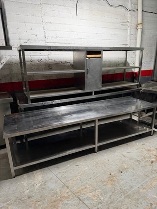 Mesa de acero BAJA COCINA inoxidable industrial