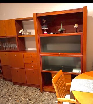 Mueble modular comedor TV madera