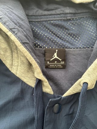 Chaqueta Jordan Sudadera Azul Marino y Gris