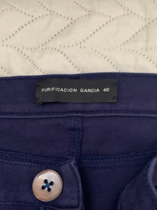 Pantalón Purificación García Morado Talla 40