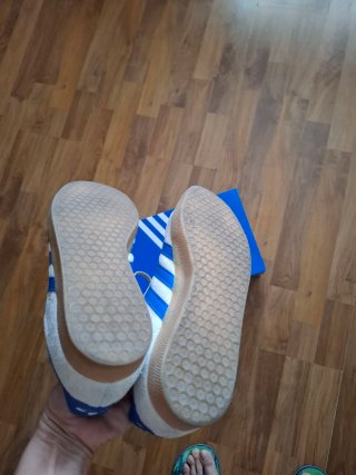 Adidas Gazelle Beige y Azul