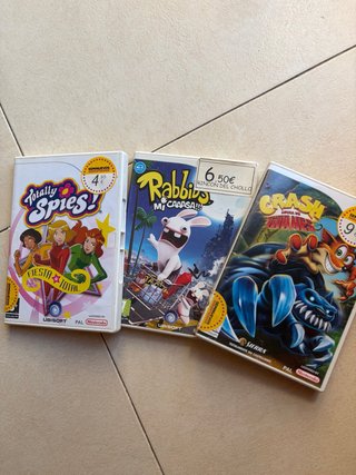 Lote 3 Juegos Wii: Rabbids, Crash, Totally Spies