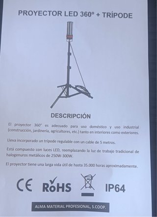 Proyector LED 360 con trípode