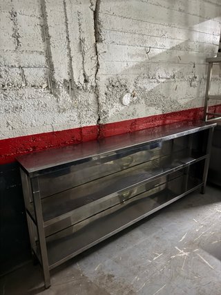 Estantería industrial de acero inoxidable