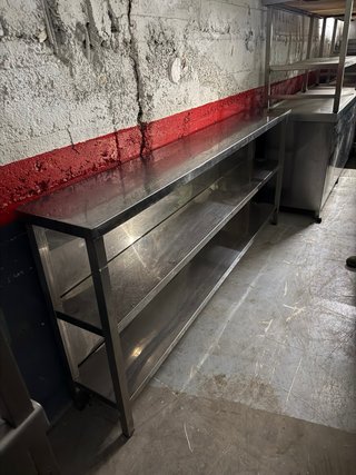 Estantería industrial de acero inoxidable