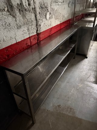 Estantería industrial de acero inoxidable