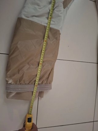Bretelle per pantaloni beige e nero